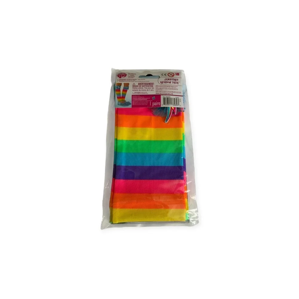 My Little Pony Leg Warmers Kids 4+ Child NEW Rainbow Dash Costume Halloween
